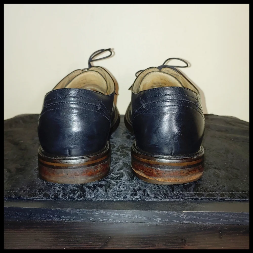 Johnston & Murphy Leather Cap Toe Dress Shoes - Picture 6 of 15